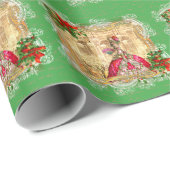 Marie Antoinette Party Versailles Weihnachten Geschenkpapier (Rolleneckpunkt)