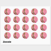 Marie Antoinette & Peacock French Pastry Stickers (Blatt)