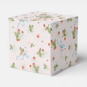 Marie Antoinette Petite Strawberry Pink Favor Box Geschenkschachtel