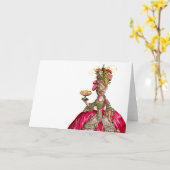 Marie-Antoinette-Pfau Karte (Gelbe Blume)