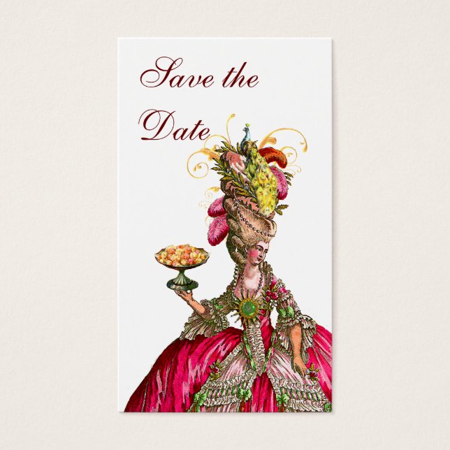 Marie Antoinette Pfau und Kuchen (Vorderseite)