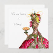 Marie Antoinette Pfau und Kuchen (Vorne/Hinten)