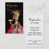 Marie-Antoinette-Pfau Visitenkarte (Vorne/Hinten)