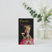 Marie-Antoinette-Pfau Visitenkarte (Stehend Vorderseite)