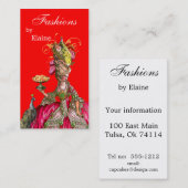 Marie-Antoinette-Pfau Visitenkarte (Vorne/Hinten)