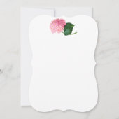 Marie Antoinette Pink Hydrangea Custom Einladungen (Rückseite)