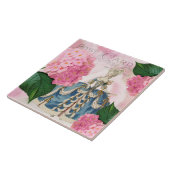 Marie Antoinette Pink Hydrangea Keramik Tile Fliese (Seite)