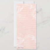 Marie Antoinette Pink Party in Versailles Einladung (Rückseite)