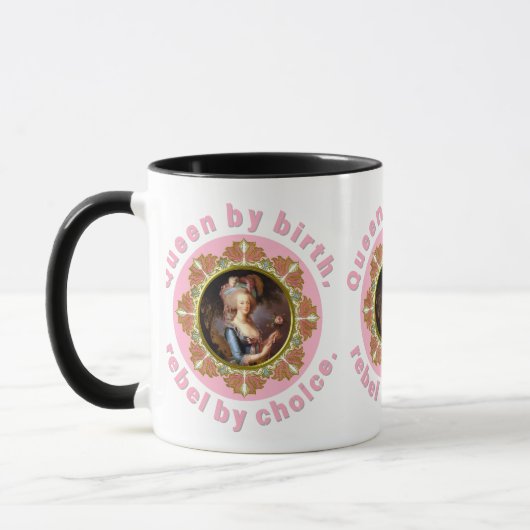 Marie Antoinette Pink Queen Roses Mug Tasse (Links)
