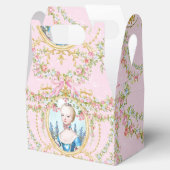 Marie Antoinette pink rose frame favor box Geschenkschachtel (Geöffnet)