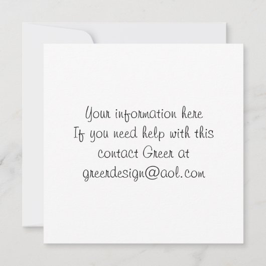 Marie Antoinette Pink Roses in Paris Einladung (Rückseite)