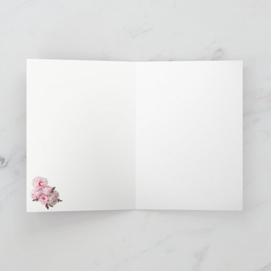 Marie Antoinette Pink tree cat Christmas card Einladung (Innenseite)