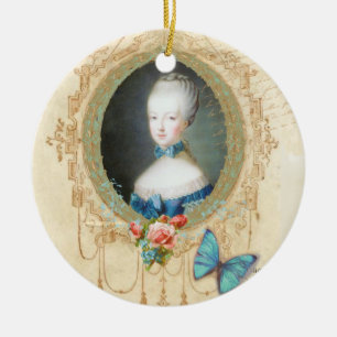 Marie Antoinette Portrait Weihnachtsbaumanhänger Keramik Ornament