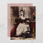 Marie Antoinette ~ Postcard / Einladungen (Vorne/Hinten)