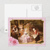 Marie Antoinette Postcard Empfang Postkarte (Vorne/Hinten)