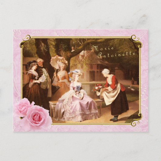 Marie Antoinette Postcard Empfang Postkarte (Vorderseite)