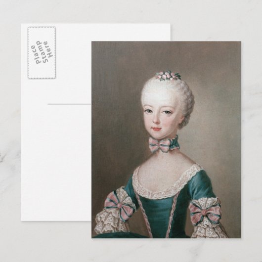 Marie Antoinette Postkarte (Vorne/Hinten)