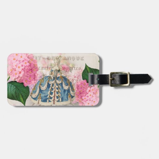 Marie Antoinette Princess Luggage Tag Gepäckanhänger (Vorderseite horizontal)