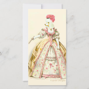Marie Antoinette Pudel Mode Tafel Stationery