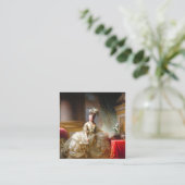Marie Antoinette Quadratische Visitenkarte (Stehend Vorderseite)