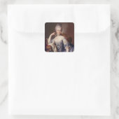 Marie Antoinette Quadratischer Aufkleber (Tasche)