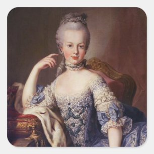 Marie Antoinette Quadratischer Aufkleber