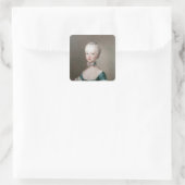 Marie Antoinette Quadratischer Aufkleber (Tasche)