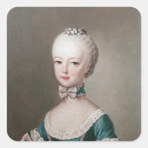 Marie Antoinette Quadratischer Aufkleber