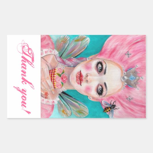 Marie Antoinette Queen Bee danke Ihnen Aufkleber (Vorderseite)