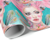 Marie Antoinette Queen Bee Geschenkpapier (Rolleneckpunkt)