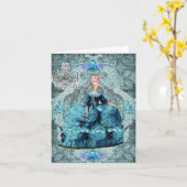 Marie Antoinette Queen of France Karte (Gelbe Blume)