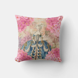 Marie Antoinette Redoute Blume Throw Kissen