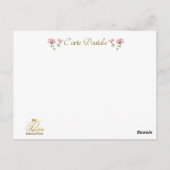 Marie Antoinette Rococo Fragonard Green postcard Postkarte (Rückseite)