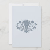 Marie Antoinette Rokoko Blue Save the Date Card (Rückseite)