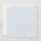 Marie Antoinette Rokoko Blue Wedding Einladung (Rückseite)