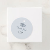 Marie Antoinette Rokoko Dusty Blue Vielen Dank Geschenkanhänger (Beispiel)