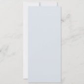 Marie Antoinette Rokoko Dusty Blue Wedding Einladung (Rückseite)