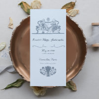 Marie Antoinette Rokoko Dusty Blue Wedding