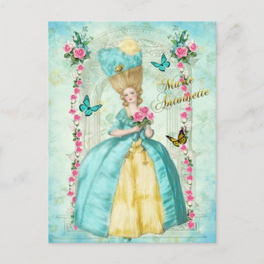 Marie Antoinette Romantic Mint Dream Postkarte (Vorderseite)