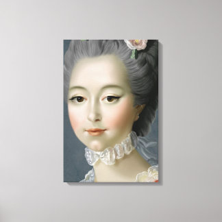 Marie Antoinette – Romantic Rococo Portrait Leinwanddruck