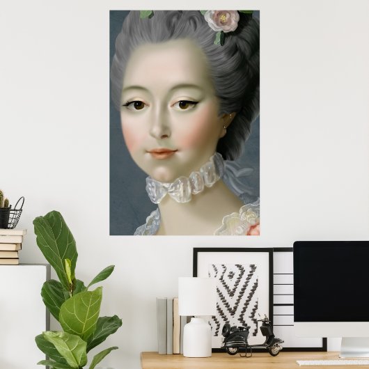 Marie Antoinette – Romantic Rococo Portrait Poster (Heimbüro)