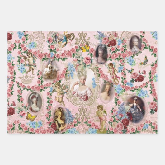 Marie Antoinette Rose of Versailles シートセット Geschenkpapier Set (Vorderseite 2)