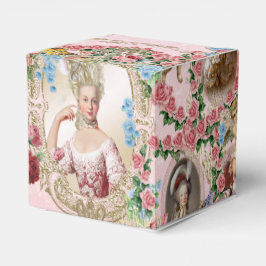 Marie Antoinette Rose of Versailles Favor Box sq Geschenkschachtel