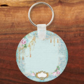 Marie-Antoinette-Rose und Spitzentechnik/Karten Schlüsselanhänger (Vorderseite)