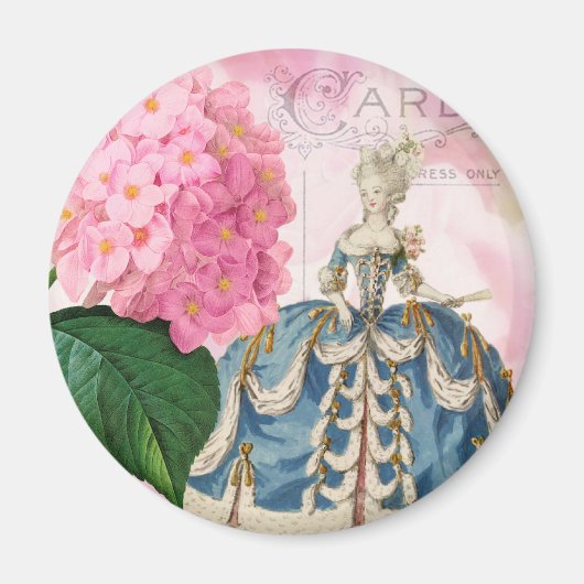 Marie Antoinette Round Magnet (Vorne)
