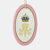 Marie Antoinette Royal Monogram Keramik Ornament (Rechts)