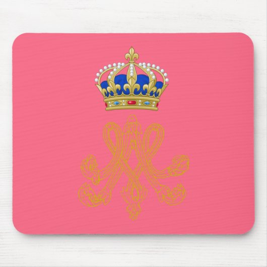 Marie Antoinette Royal Monogram Mousepad (Vorne)