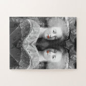 Marie Antoinette, schwarz-weiß, Puzzle (Horizontal)