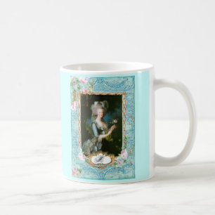 Marie Antoinette Spitze rosa Rosen Kaffeetasse