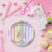 Marie Antoinette Süßwaren Streifen Pastellfarben F Pappteller (Party)